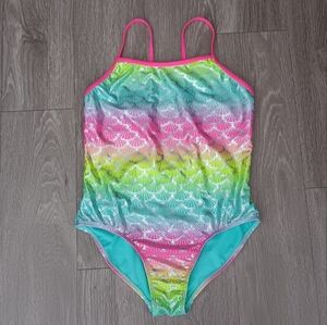 Wonder Nation Multicolor Kids Swim One Piece